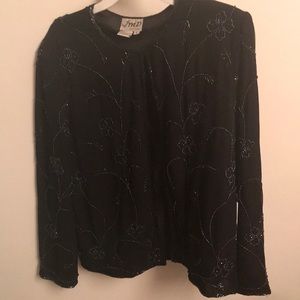 Black beaded jacket